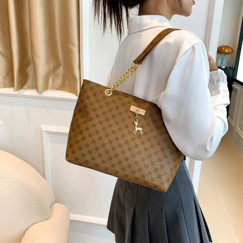 Bolsa Feminina SoftLux™ – Couro Macio, Grande Capacidade, Estilo Versátil