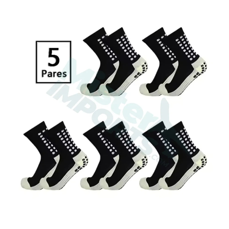 KIT 5 PARES MEIAS ESPORTIVAS MISTER IMPORTS CANO MÉDIO - Performance e Conforto Profissional!