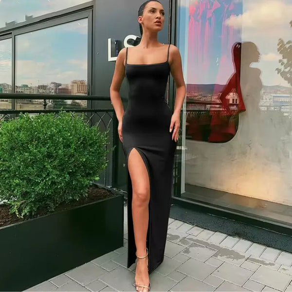 Vestido Longo SUPLEX PREMIUM – Costa Nua Trançada, Levanta Bumbum