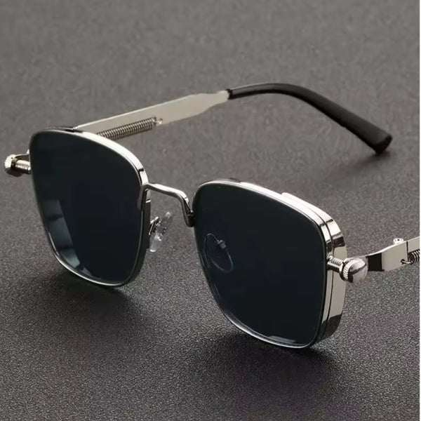 Óculos de Sol Masculino Shatar™ – Polarizado UV400, Alta Qualidade & Estilo Punk Moderno