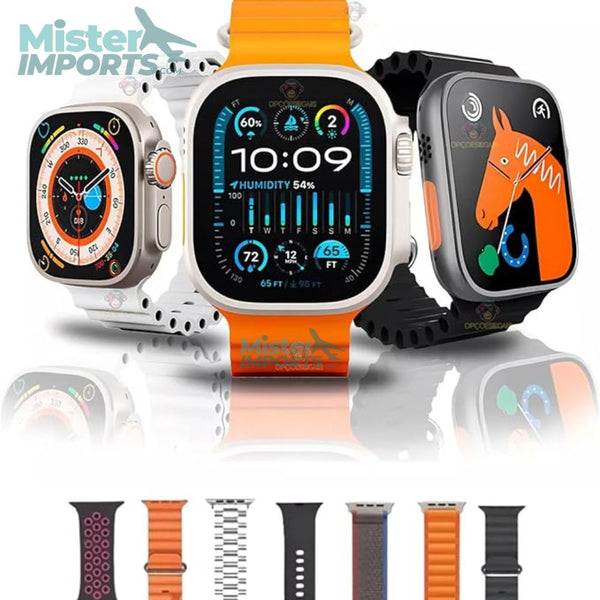 Smartwatch S100 ULTRA 2 com 7 Pulseiras