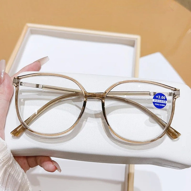 Óculos de Leitura Femininos com Proteção Anti-Luz Azul & Design Fashion Retrô