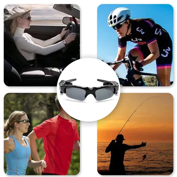 Óculos de sol com fone de ouvido bluetooth - VibeGlasses