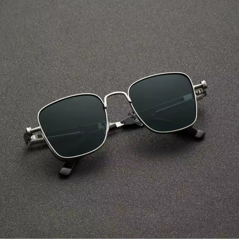 Óculos de Sol Masculino Shatar™ – Polarizado UV400, Alta Qualidade & Estilo Punk Moderno