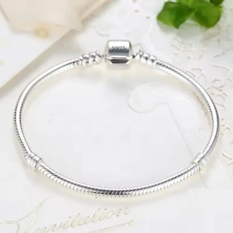 Pulseira em Prata Esterlina 925 Osso de Cobra - URBABY
