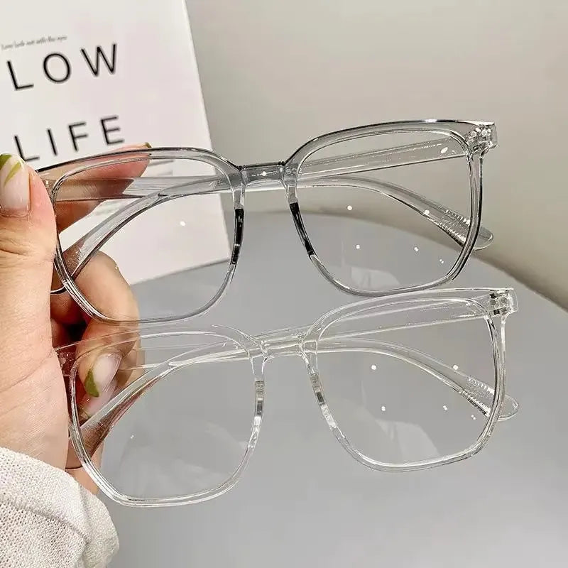 Óculos Transparentes Redondos – Anti Luz Azul, Unissex, Proteção UV400, Design Moderno
