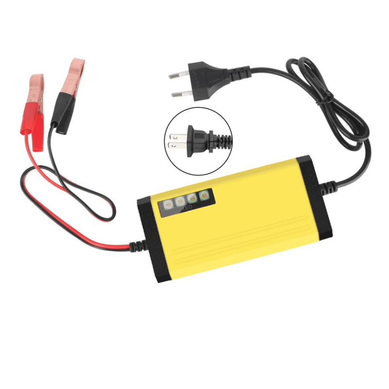 Carregador de Bateria 2A para Carros e Motos | Carga Rápida e Segura - PowerGo™