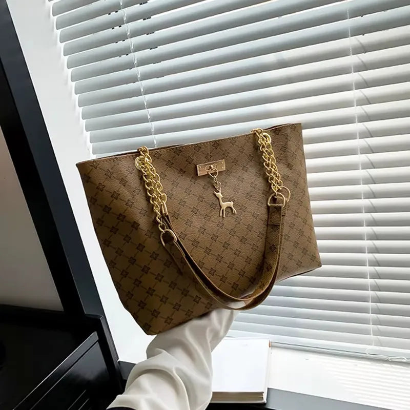 Bolsa Feminina SoftLux™ – Couro Macio, Grande Capacidade, Estilo Versátil