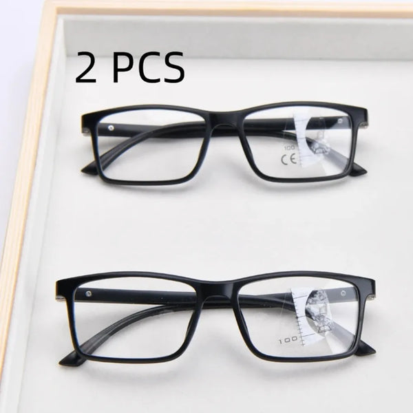 Kit com 2 Óculos de Leitura Progressivos Anti-Luz Azul (Multifoco) - Sighttoo™