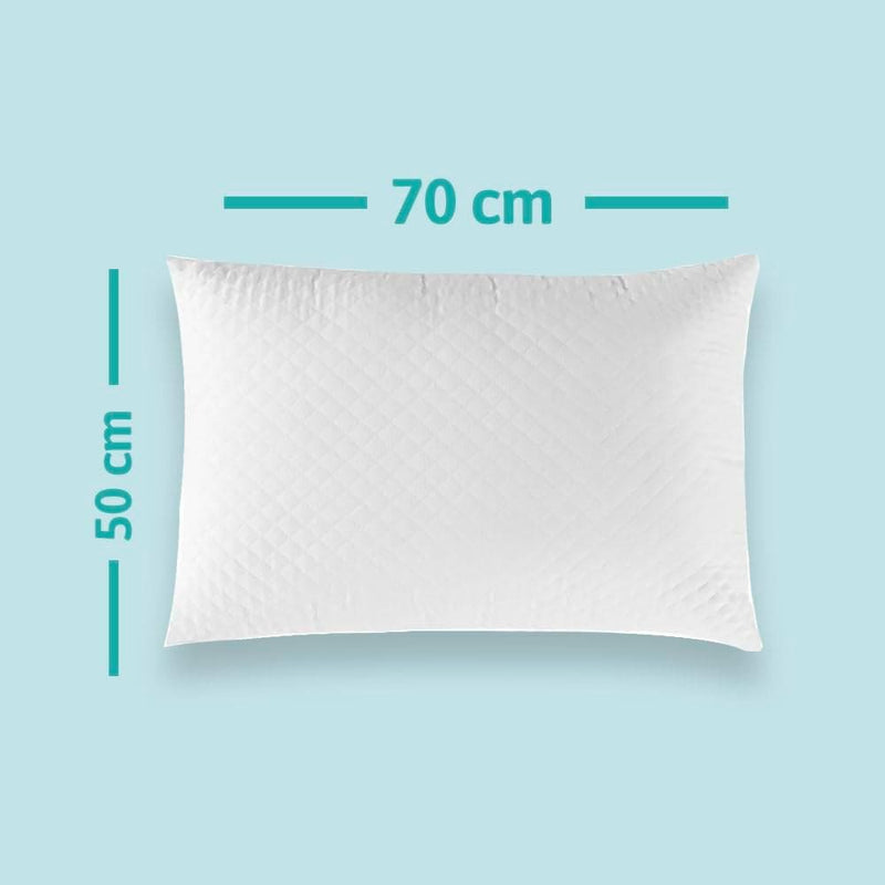 Kit 2 Travesseiros Matelado Impermeável Antialérgico - NASA ConfortoFlex™