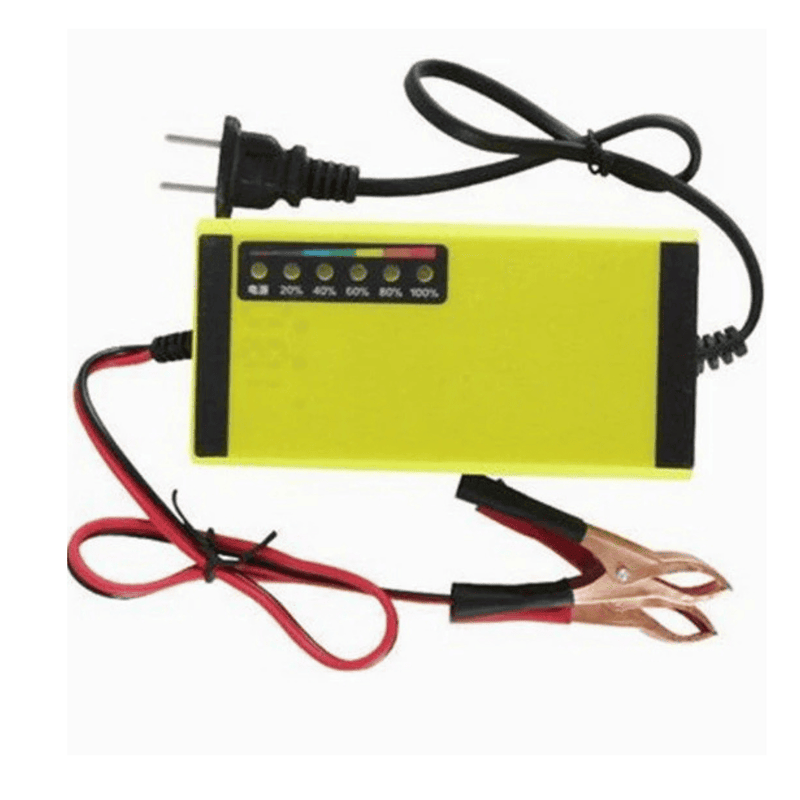 Carregador de Bateria 2A para Carros e Motos | Carga Rápida e Segura - PowerGo™