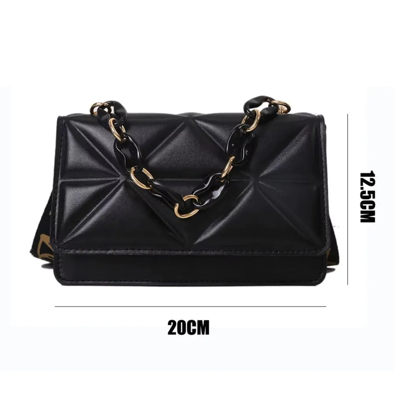 Bolsa Feminina de Ombro – Moda Casual, Grande Capacidade, Couro PU - BellaBag