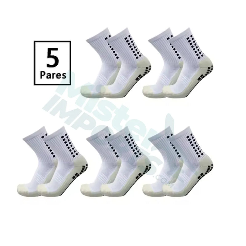 KIT 5 PARES MEIAS ESPORTIVAS MISTER IMPORTS CANO MÉDIO - Performance e Conforto Profissional!