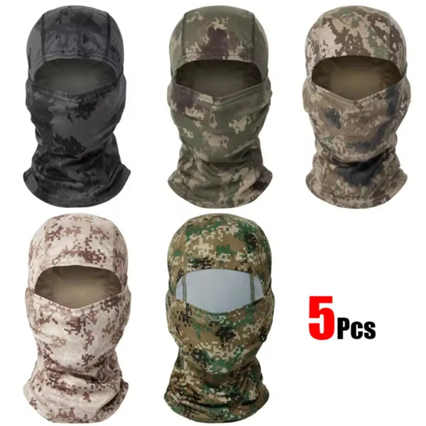KIT BALACLAVA BTT - 5 PEÇAS - Proteção Total para Esportes e Atividades ao Ar Livre!