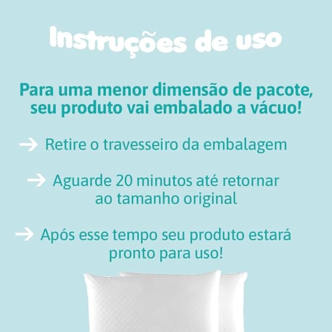 Kit 2 Travesseiros Matelado Impermeável Antialérgico - NASA ConfortoFlex™