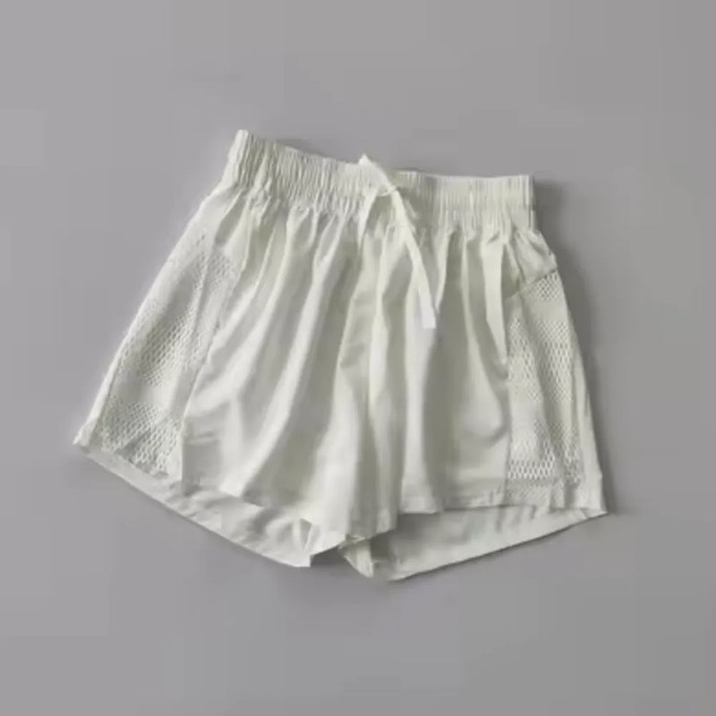 Shorts de Corrida Feminino 2 em 1 com Cintura Alta e Secagem Rápida - FlexyRun Shorts