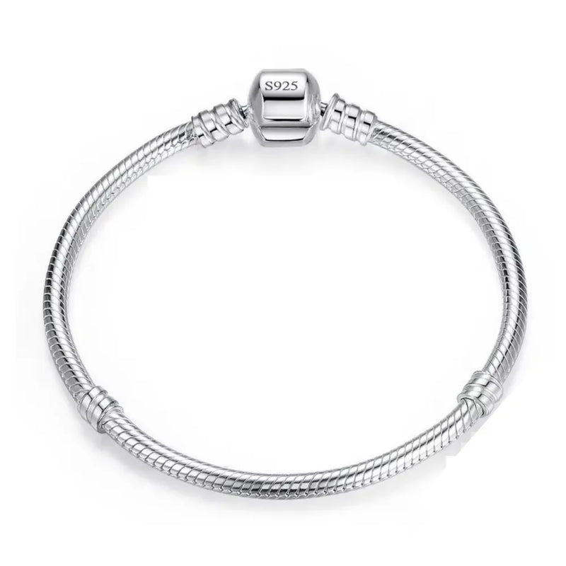 Pulseira em Prata Esterlina 925 Osso de Cobra - URBABY