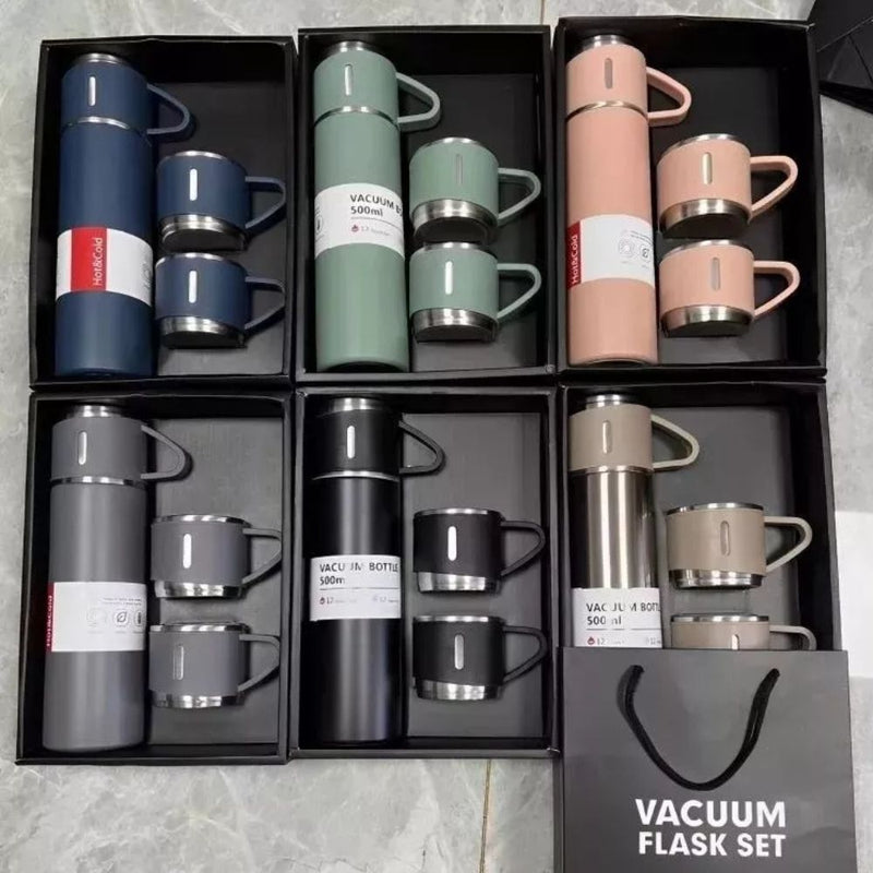 Kit Garrafa  Caneca Térmica em Inox - ThermoCup