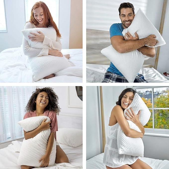Kit 2 Travesseiros Matelado Impermeável Antialérgico - NASA ConfortoFlex™