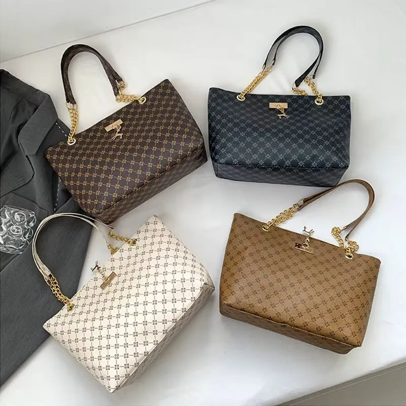 Bolsa Feminina SoftLux™ – Couro Macio, Grande Capacidade, Estilo Versátil
