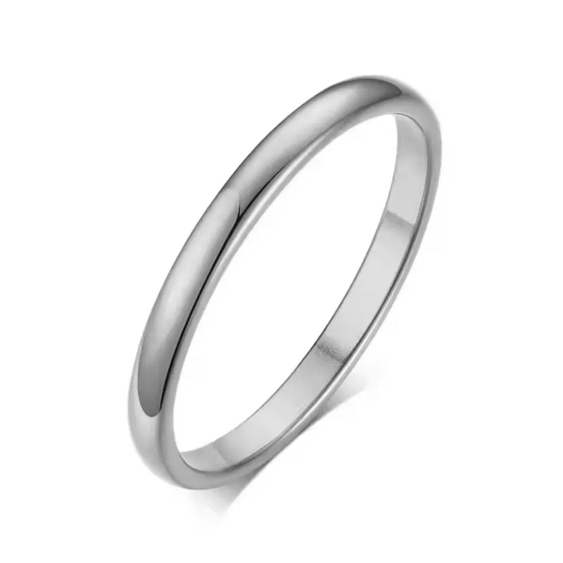 Aliança em Aço Inoxidável Banhada a Ouro 18K - LETDIFFERY