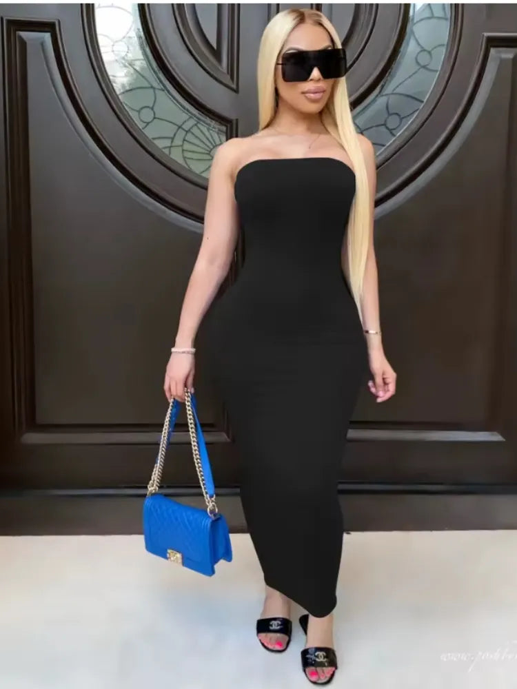 Vestido Longo TOB - Tubinho Suplex Tomara que Caia
