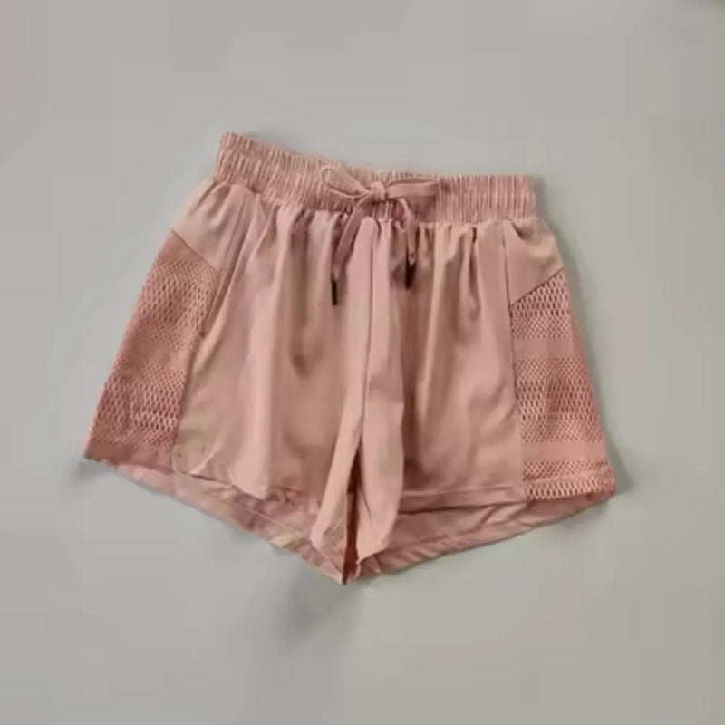 Shorts de Corrida Feminino 2 em 1 com Cintura Alta e Secagem Rápida - FlexyRun Shorts