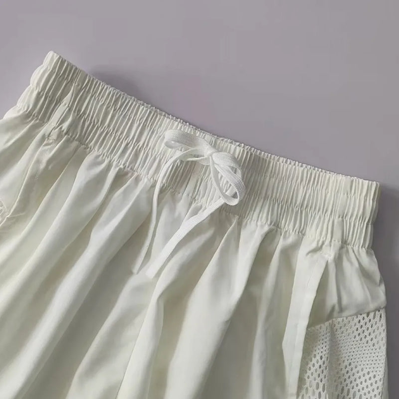 Shorts de Corrida Feminino 2 em 1 com Cintura Alta e Secagem Rápida - FlexyRun Shorts