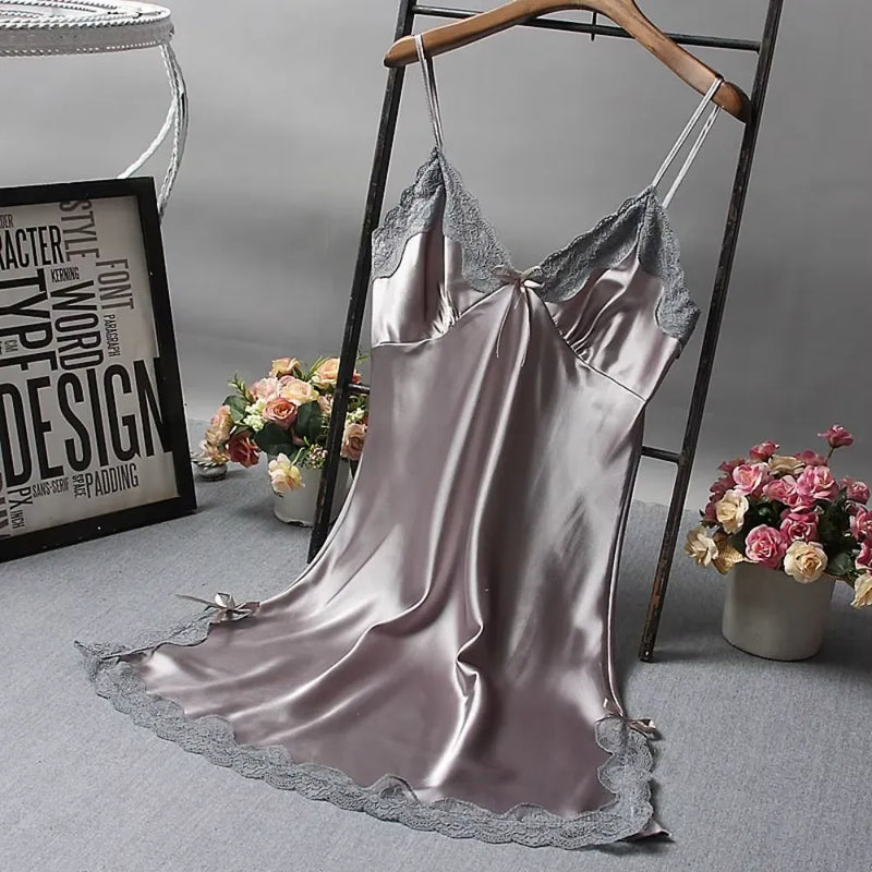 Camisola de Renda com Detalhes em Patchwork - SEDUCTIVE NIGHTS