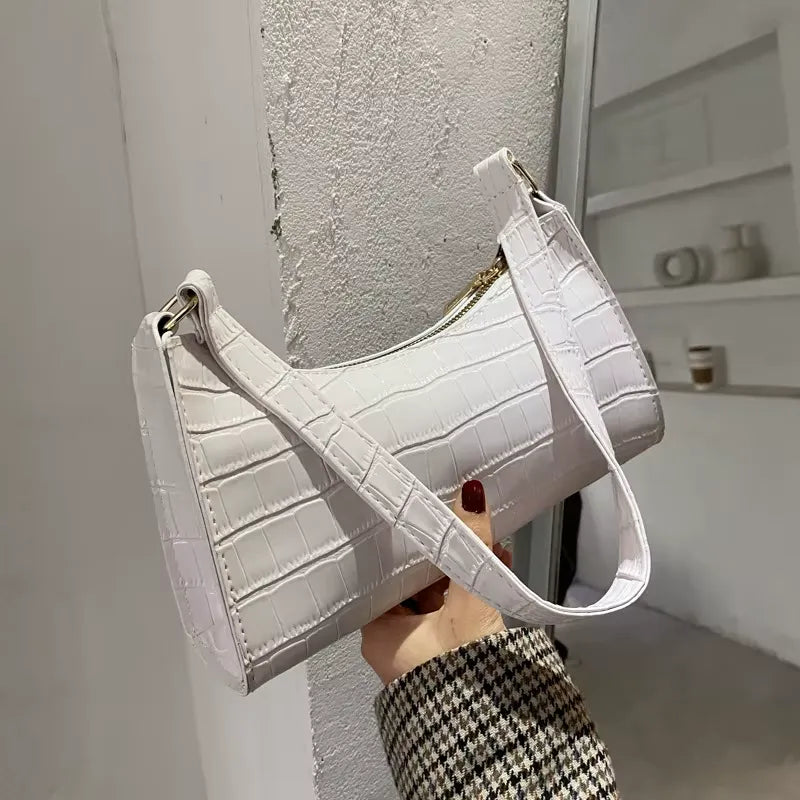 Bolsa Couro Crocodilo Retrô - VINTAGE CROCO