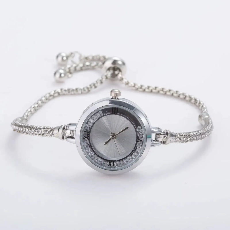 Relógio de Pulso Feminino com Pulseira Dourada - ELEGANCE MINI