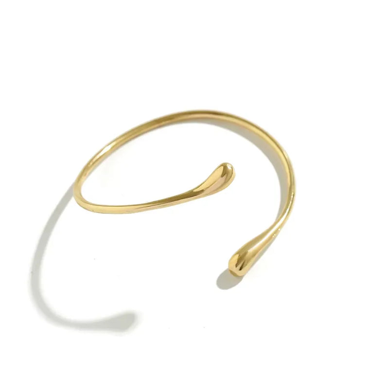 Pulseira Cuff Gótica com Detalhe em Gota – INGEMARK