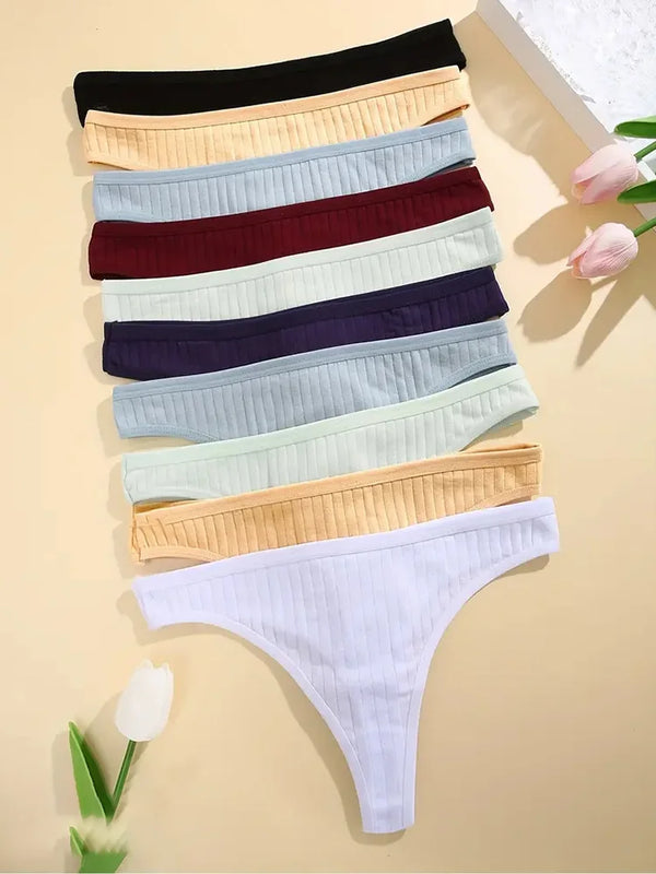 Kit 6 Calcinhas Femininas de Algodão CottonLuxe