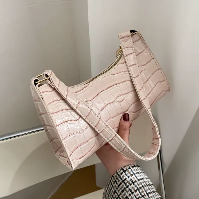 Bolsa Couro Crocodilo Retrô - VINTAGE CROCO