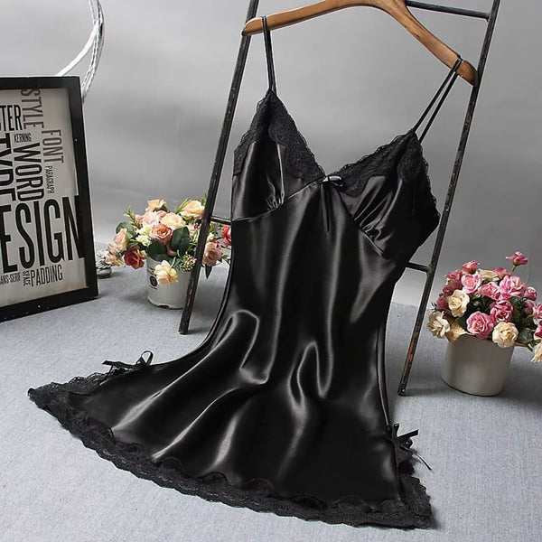 Camisola de Renda com Detalhes em Patchwork - SEDUCTIVE NIGHTS