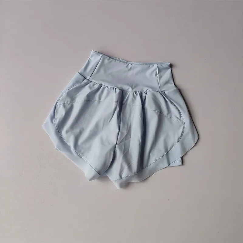 Shorts Esportivos Femininos 2 em 1 – Yoga, Corrida e Treino com Cintura Alta e Secagem Rápida