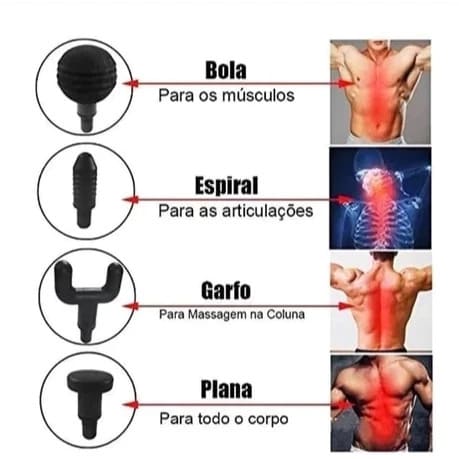Pistola Massageadora Portátil MobiMassage 2025