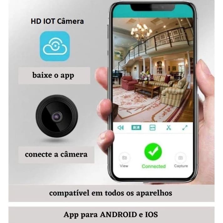 Mini Câmera Compacta - Mister Cam Pro™