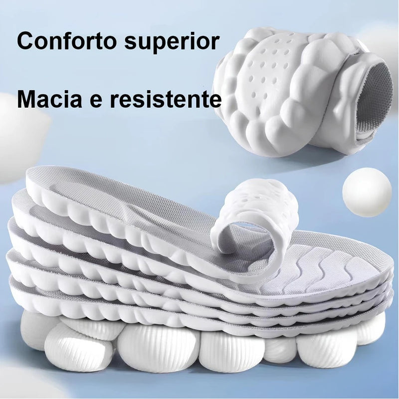 Palmilhas Ortopédicas Esportivas 4D - Conforto que Eleva Seu Desempenho! (PROMOÇÃO RELÂMPAGO: Compre 1 e Leve 4!)